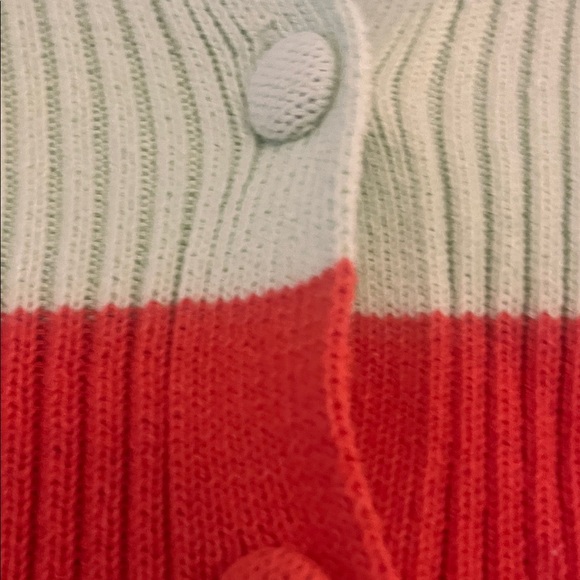 Zara Colorful Striped Ribbed Cropped Cardigan. Sz S - Picture 3 of 4